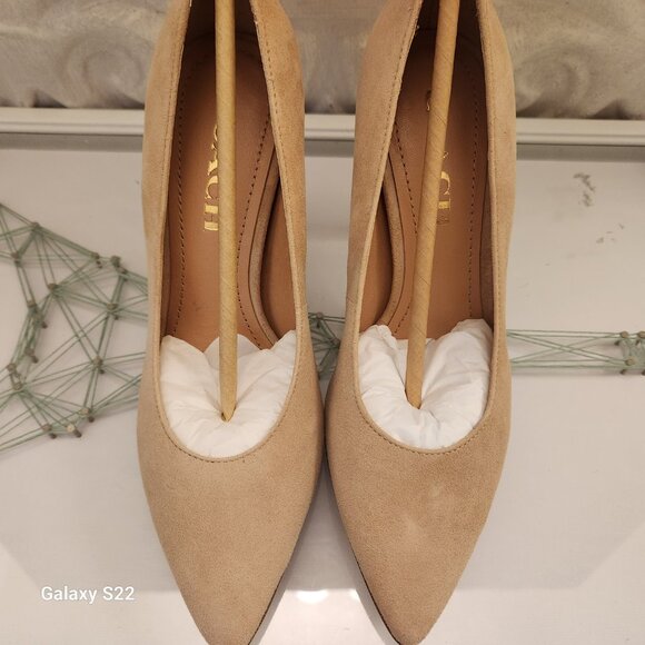 Coach Beechwood " Skyler Suede" Heels. NIB. Size 5.5 - Picture 3 of 11